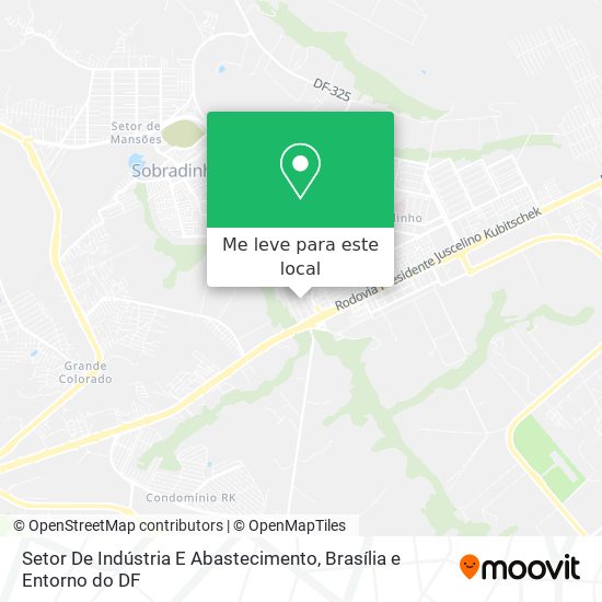 Setor De Indústria E Abastecimento mapa