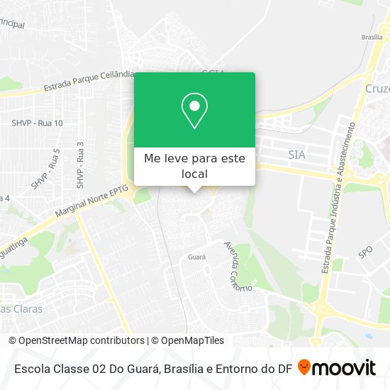 Escola Classe 02 Do Guará mapa