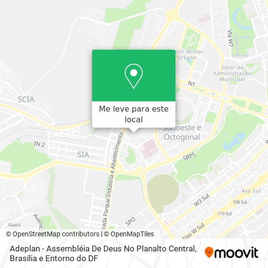 Adeplan - Assembléia De Deus No Planalto Central mapa