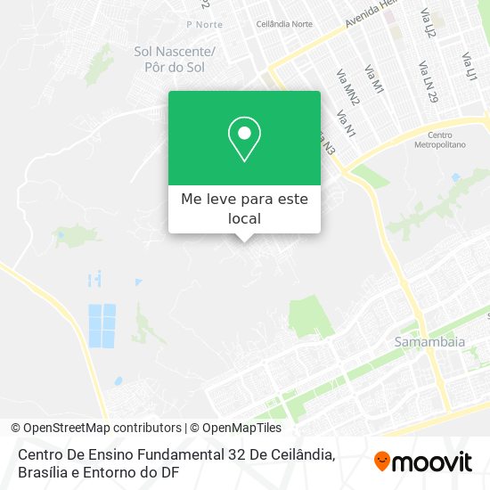 Centro De Ensino Fundamental 32 De Ceilândia mapa