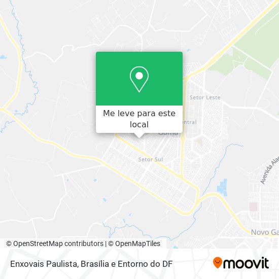 Enxovais Paulista mapa