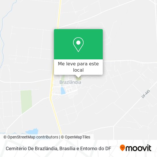 Cemitério De Brazlândia mapa