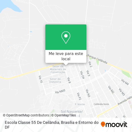 Escola Classe 55 De Ceilândia mapa
