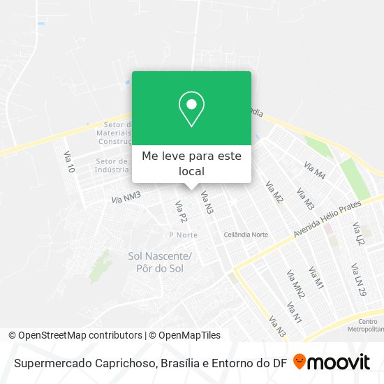 Supermercado Caprichoso mapa