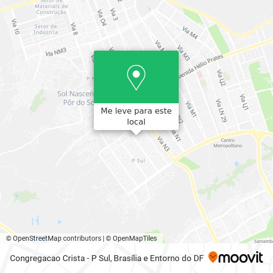 Congregacao Crista - P Sul mapa