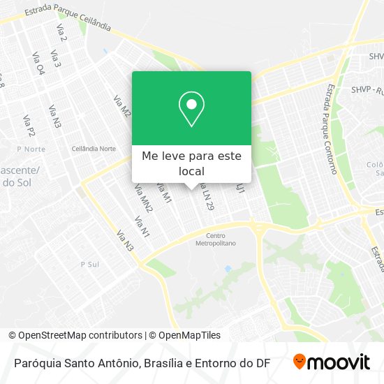 Paróquia Santo Antônio mapa