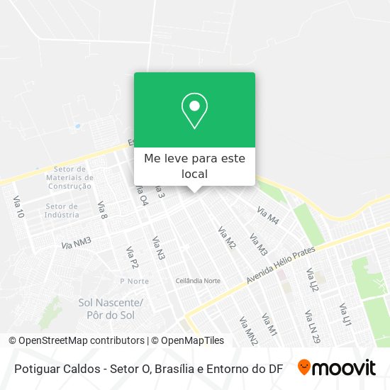 Potiguar Caldos - Setor O mapa