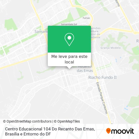Centro Educacional 104 Do Recanto Das Emas mapa