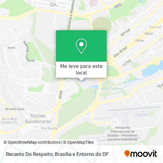 Recanto Do Respeito mapa