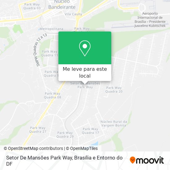 Setor De Mansões Park Way mapa