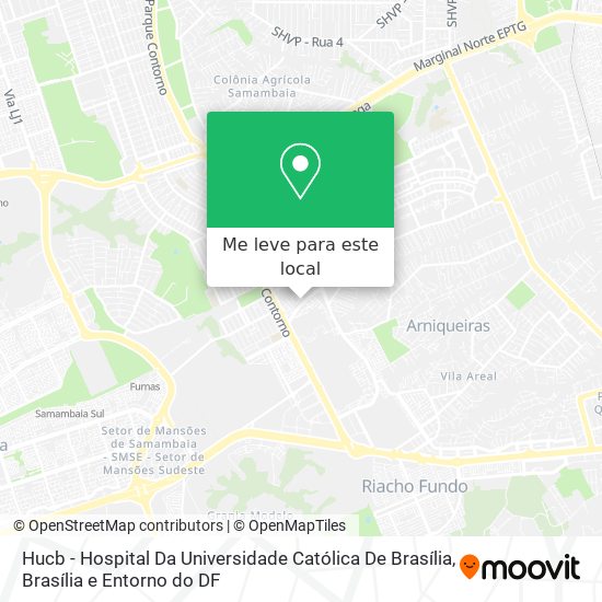 Hucb - Hospital Da Universidade Católica De Brasília mapa