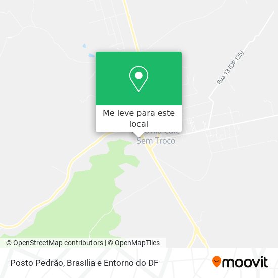 Posto Pedrão mapa