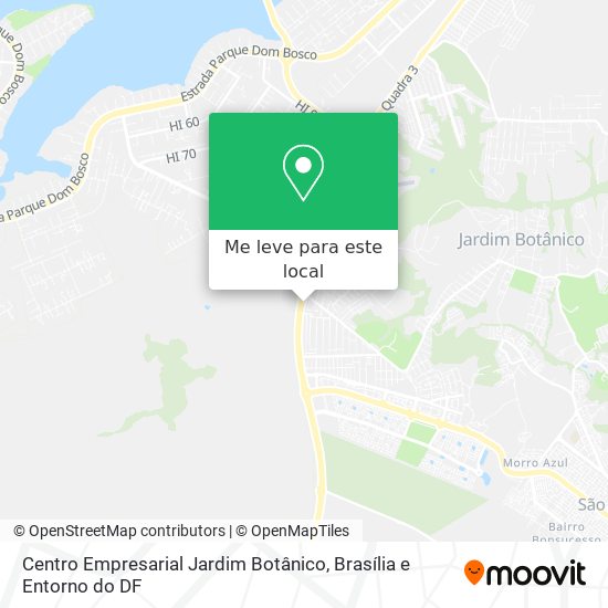 Centro Empresarial Jardim Botânico mapa