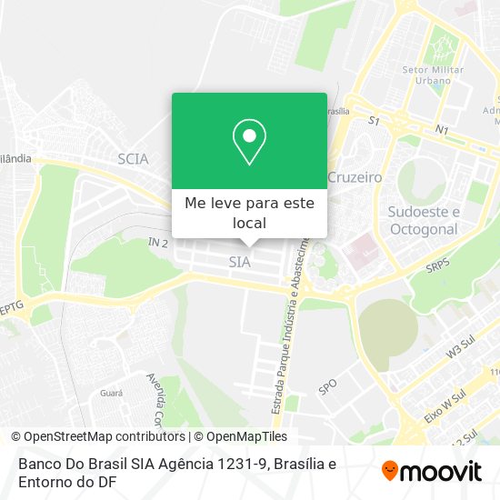 Banco Do Brasil SIA Agência 1231-9 mapa