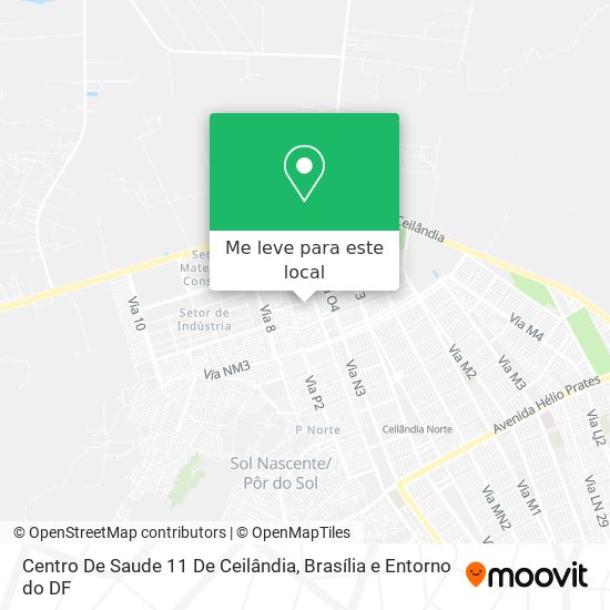 Centro De Saude 11 De Ceilândia mapa