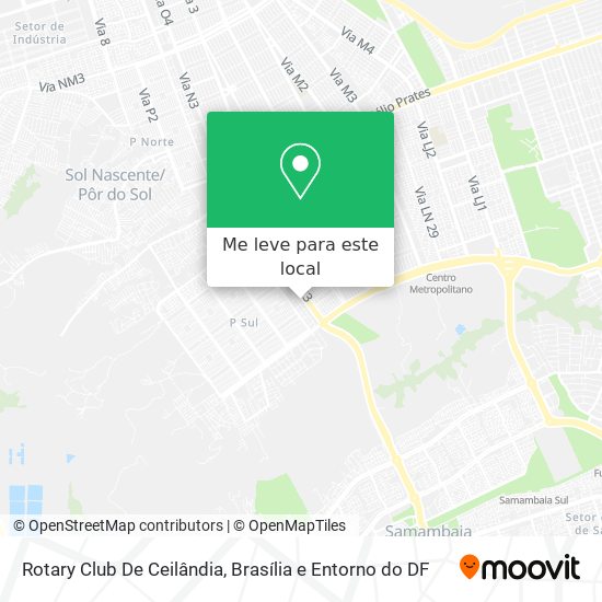 Rotary Club De Ceilândia mapa