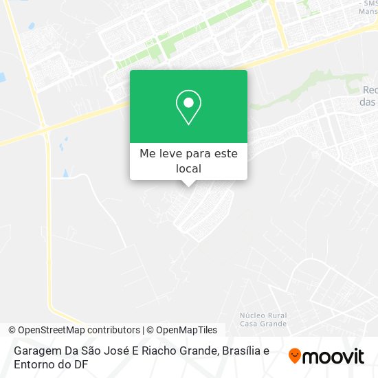 Garagem Da São José E Riacho Grande mapa