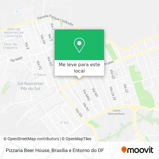 Pizzaria Beer House mapa