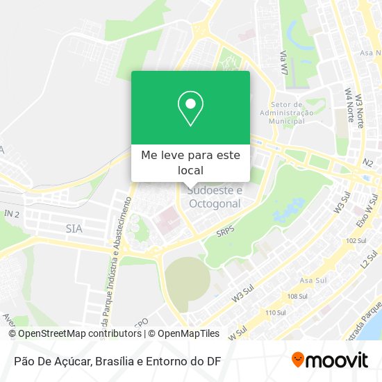 Pão De Açúcar mapa