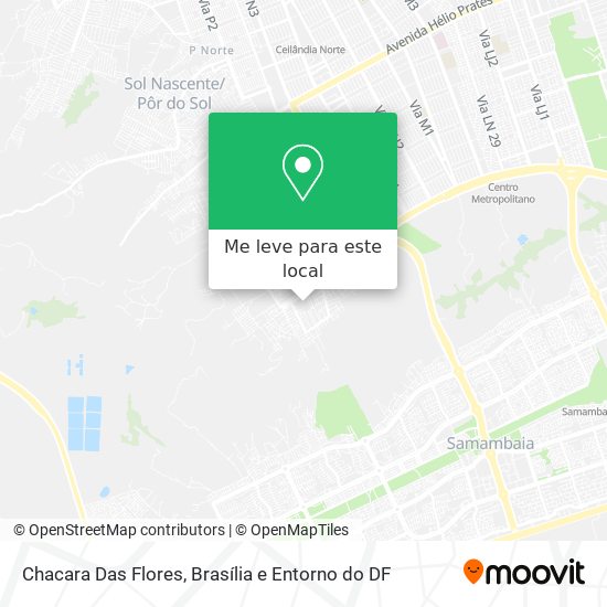 Chacara Das Flores mapa