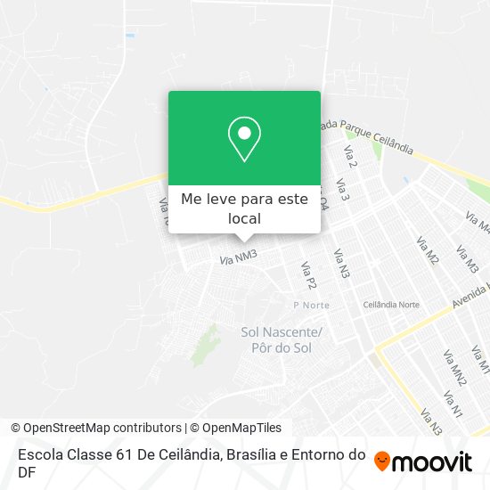 Escola Classe 61 De Ceilândia mapa