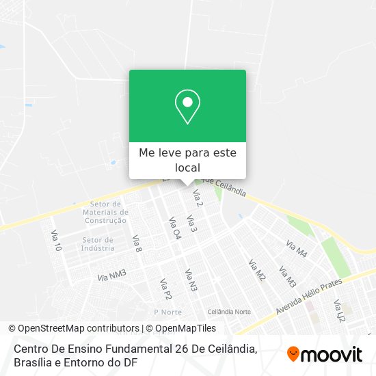 Centro De Ensino Fundamental 26 De Ceilândia mapa