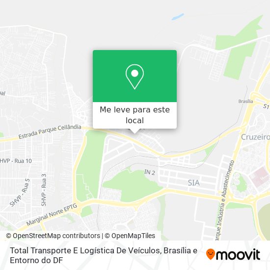 Total Transporte E Logística De Veículos mapa