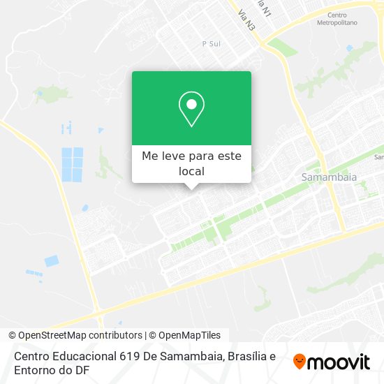Centro Educacional 619 De Samambaia mapa