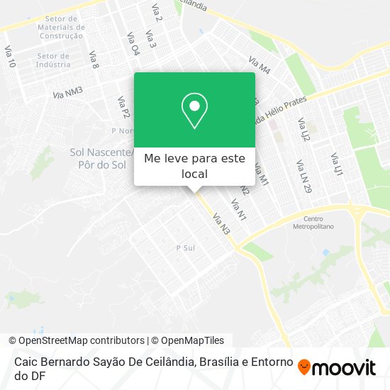 Caic Bernardo Sayão De Ceilândia mapa