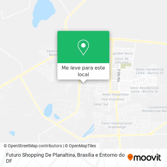 Futuro Shopping De Planaltina mapa