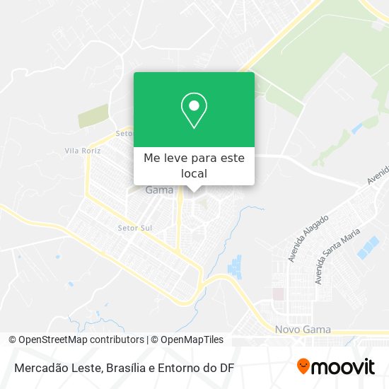 Mercadão Leste mapa