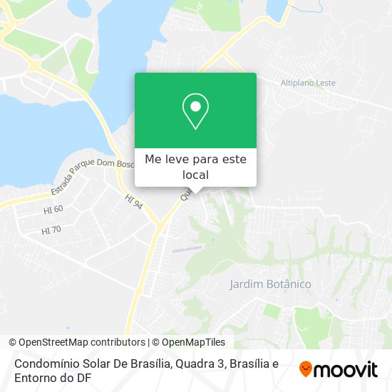 Condomínio Solar De Brasília, Quadra 3 mapa
