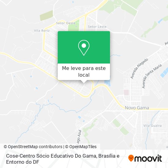 Cose-Centro Sócio Educativo Do Gama mapa