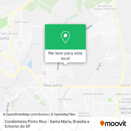 Condomínio Porto Rico - Santa Maria mapa