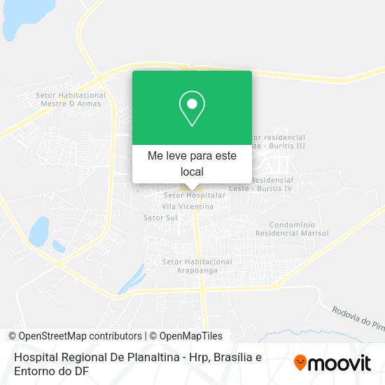Hospital Regional De Planaltina - Hrp mapa