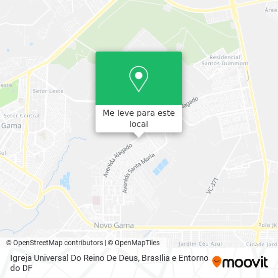 Igreja Universal Do Reino De Deus mapa