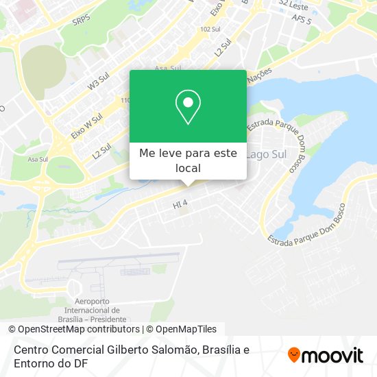 Centro Comercial Gilberto Salomão mapa