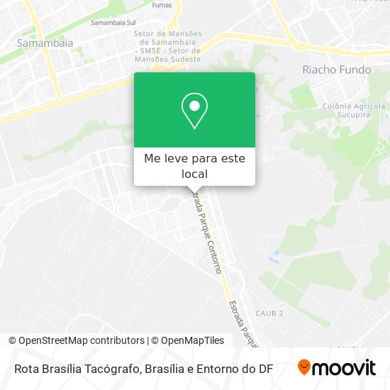 Rota Brasília Tacógrafo mapa