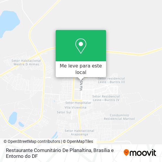 Restaurante Comunitário De Planaltina mapa