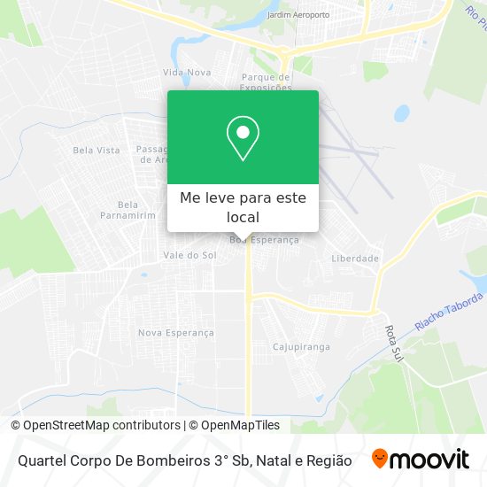 Quartel Corpo De Bombeiros 3° Sb mapa