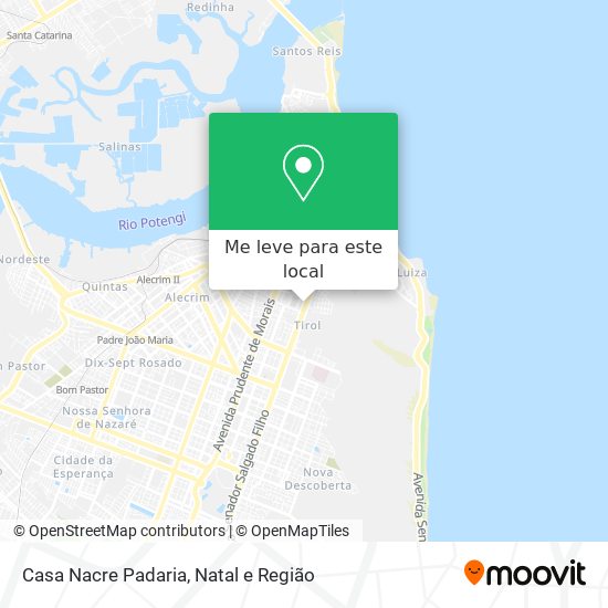 Casa Nacre Padaria mapa