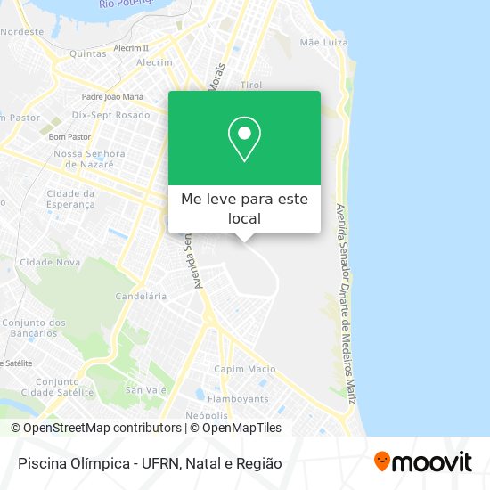 Piscina Olímpica - UFRN mapa