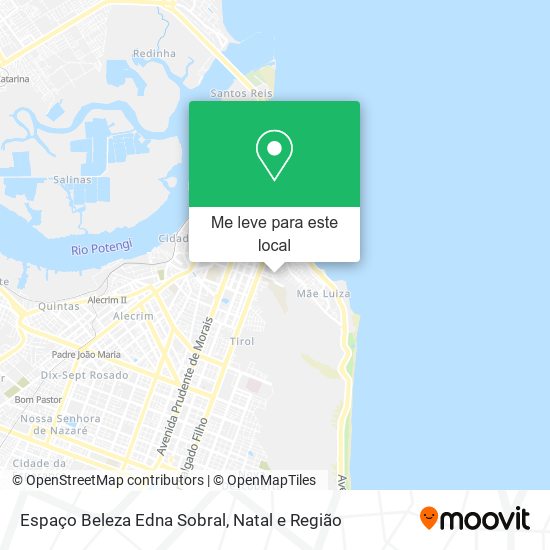 Espaço Beleza Edna Sobral mapa