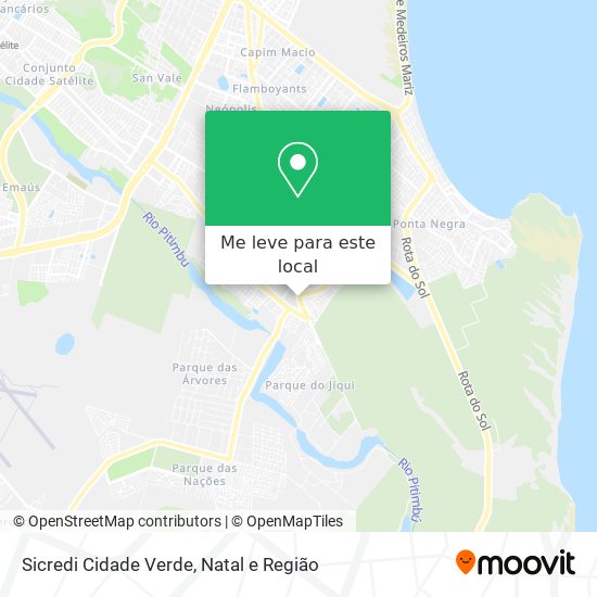 Sicredi Cidade Verde mapa