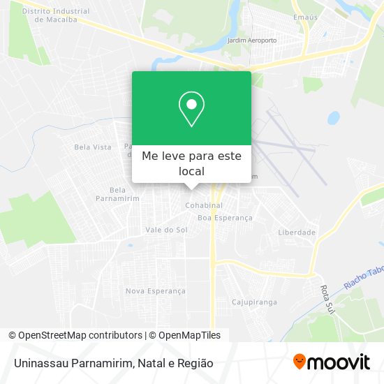 Uninassau Parnamirim mapa
