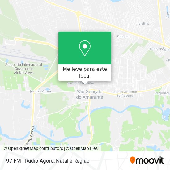 97 FM - Rádio Agora mapa