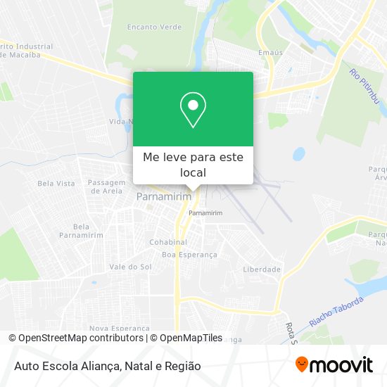 Auto Escola Aliança mapa