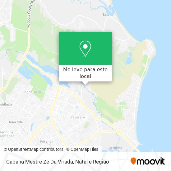 Cabana Mestre Zé Da Virada mapa