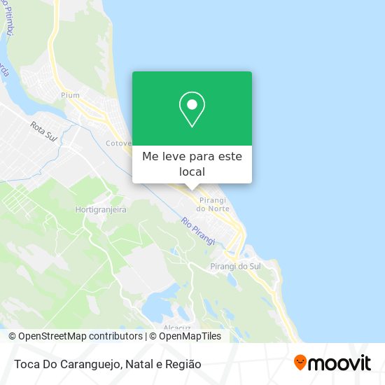 Toca Do Caranguejo mapa
