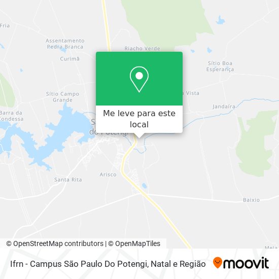 Ifrn - Campus São Paulo Do Potengi mapa